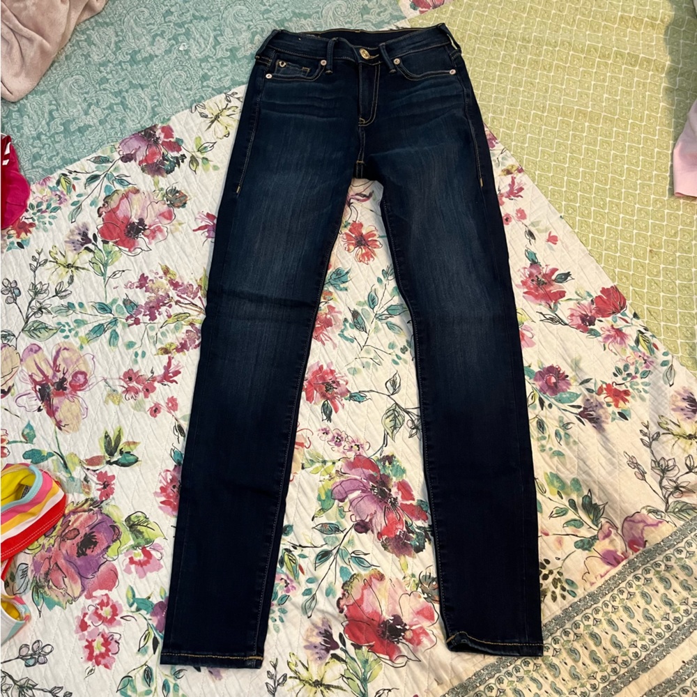 High waist true religion skinny jeans